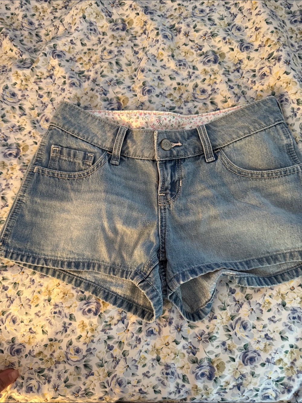 Hollister Light Blue Denim Jean Shorts